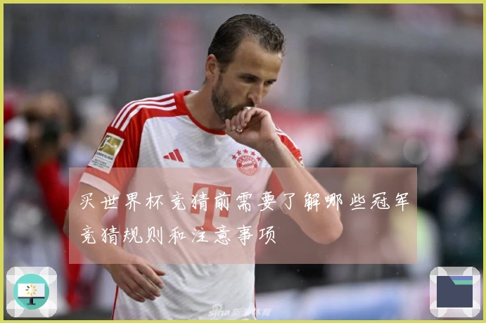 买世界杯竞猜前需要了解哪些冠军竞猜规则和注意事项
